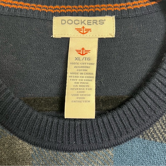 Dockers Checkered Knit Sweater NWOT - Picture 3 of 5
